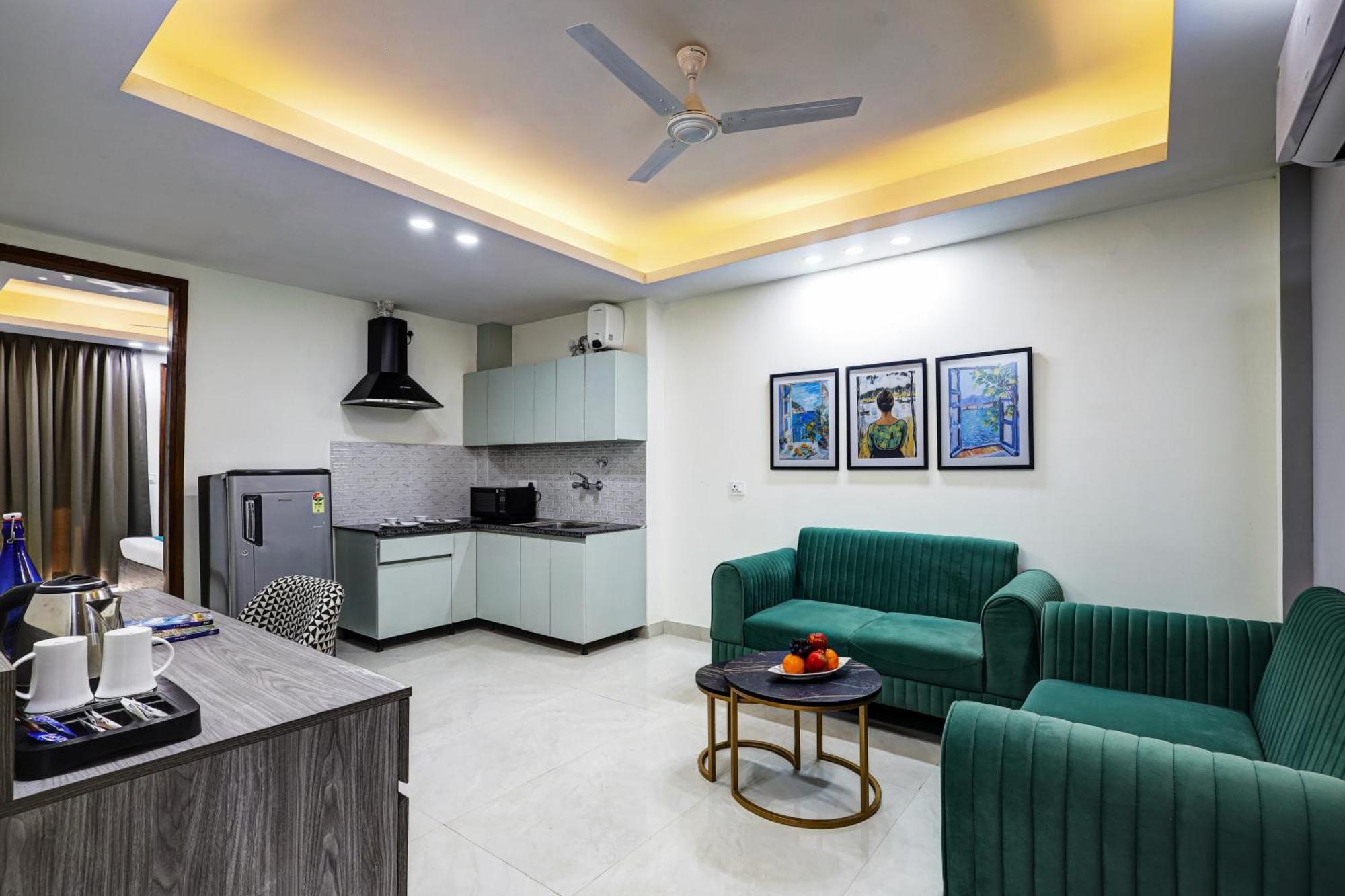 1Bhk Suites Opp Marriott - Huda City Centre Gurgaon Exterior foto